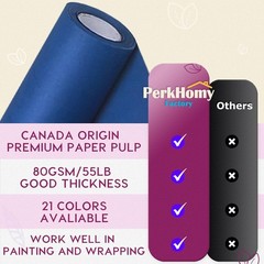 PerkHomy 36 x 1,440 120 Blue Kraft Paper Roll for Craft Bulletin Board