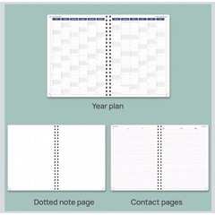 POPRUN 2025-2026 Academic Planner Spiral Bound, 8.5” x 11.25” Appointment Book