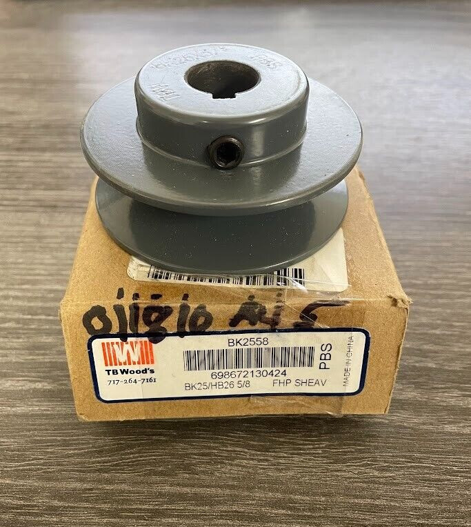 BK2558 V-Belt Pulley TB- Woods FHP Sheave 2.65 O.D. in 1 Groove