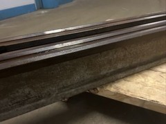 Vintage “The National Supply Co” Toledo Ohio Cast Iron 8’ Lathe Bed