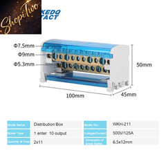 Din Rail Terminal Block WKH-207/211/215/407/411/415 Modular Distribution Block Sc