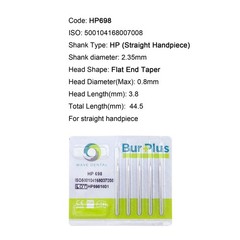 Wave Dental Burs HP 699 701 702 703L Carbide Burr Taper for Straight Handpiece
