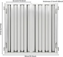 Stainless Steel Double Half Entrance Partition Door 180�� Two-Way Auto-Closing