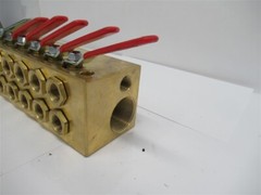 PPE SPSBR612 , 6 Pairs Of Circuits Brass Dual Single Point Setting Manifold