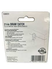 ACE 2-1/2 inch Zinc Plated Draw Catch Latch with Screws – 2 Pack 5300231