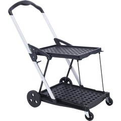 2-Tier Collapsible Multi-Purpose Utility Shopping Cart