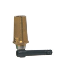 Dental Titanium Cemented Straight Transfer Abutment Regular Hex Fit Hiossen ET