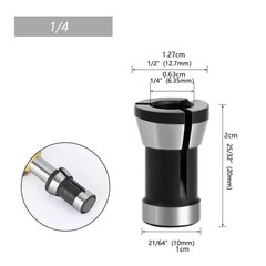 Easy Installation Router Bit Collet Chuck Clamping Adapter for CNC Engraving