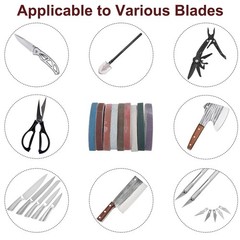 45pcs 1/2″ X 12″ Sharpening Belt 80-5000 Grit Sanding Belt for Work Sharp Knife