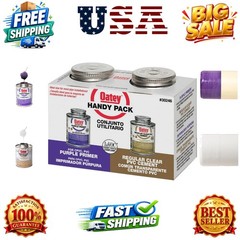 4 oz. PVC Regular Clear Cement and 4 oz. NSF Purple Primer Handy Pack