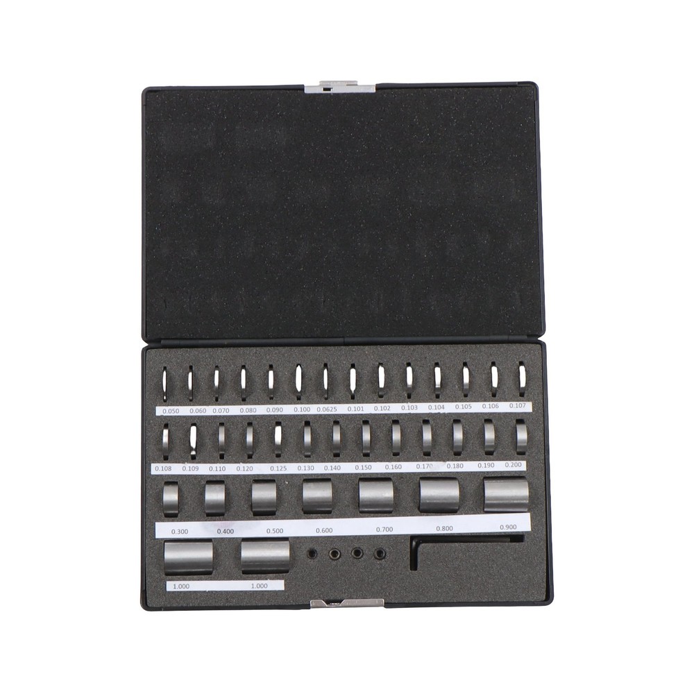 36 Pcs 0.050-1.0″ Steel Spacer Block Set in Fitted Case Fit For Set-up Work