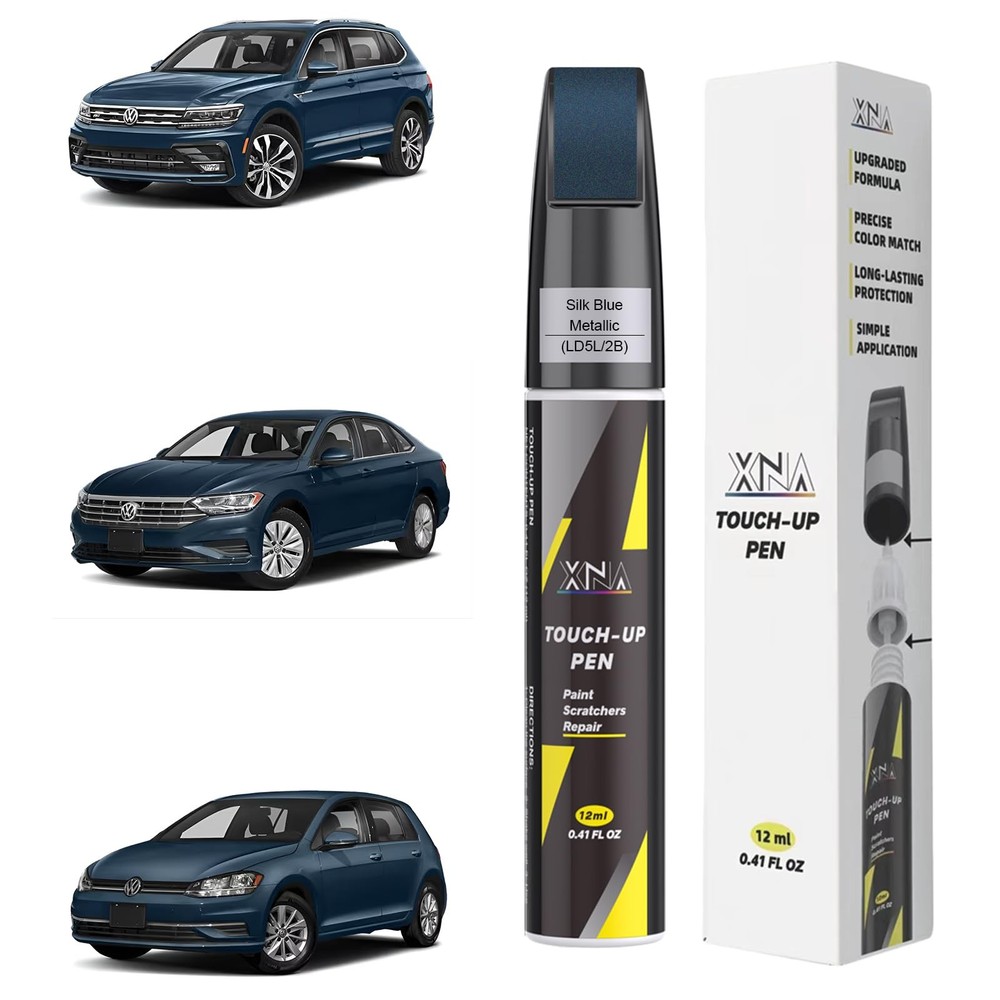 Silk Blue Metallic Touch Up Paint for Volkswagen | 2in1 Scratch Repair Kit