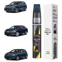 Silk Blue Metallic Touch Up Paint for Volkswagen | 2in1 Scratch Repair Kit