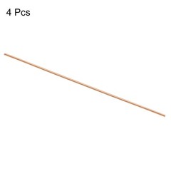 4 x Pure Copper Round Rod 3mm/1/8 Inch Dia 330mm/13 Inch L Solid Lathe Bar Stock