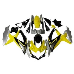 Glossy Yellow Gray ABS Fairing Kit Suzuki GSXR600 GSXR750 K8 2008-2010