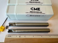 2pcs 1/2” x5” 90 degree indexable end mill Extra 10 JDMT070208 Inserts 506-JD12