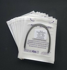 Dental Orthodontic Super Elastic Niti Round Arch Wire Ovoid Form Archwire