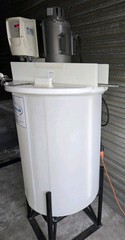 Protectoplas Mixing Tank Model MT-55-23 w/Control, Motor, Impellor, & Stand 115V