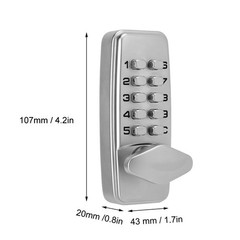 2 ‑ 4 Digits MiNi Mechanical Code Lock Cabinet Indoor Outdoor Door Password