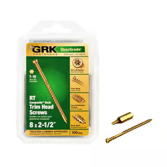 #8 X 2-1/2 In. Star Drive Composite Trim Head Screw (100-Per Pack) NEW