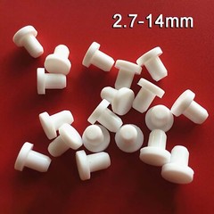 Solid Bungs Silicone Rubber Blanking Finishing Inserts End Caps Plugs White