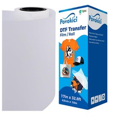 17″ x 32.8 FT DTF Transfer Film Premium Roll Warm Peel Single Sided