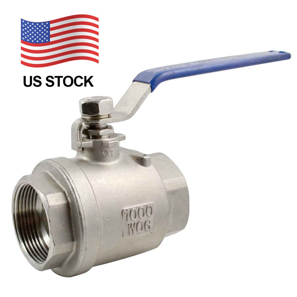 1-1/2″ 1.5 inch SS Full Port NPT Female Threaded Ball Valve Stainless Steel 316
