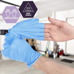 Disposable Nitrile/Vinyl Blend Exam Gloves Powder Free Latex Free Medical Grade