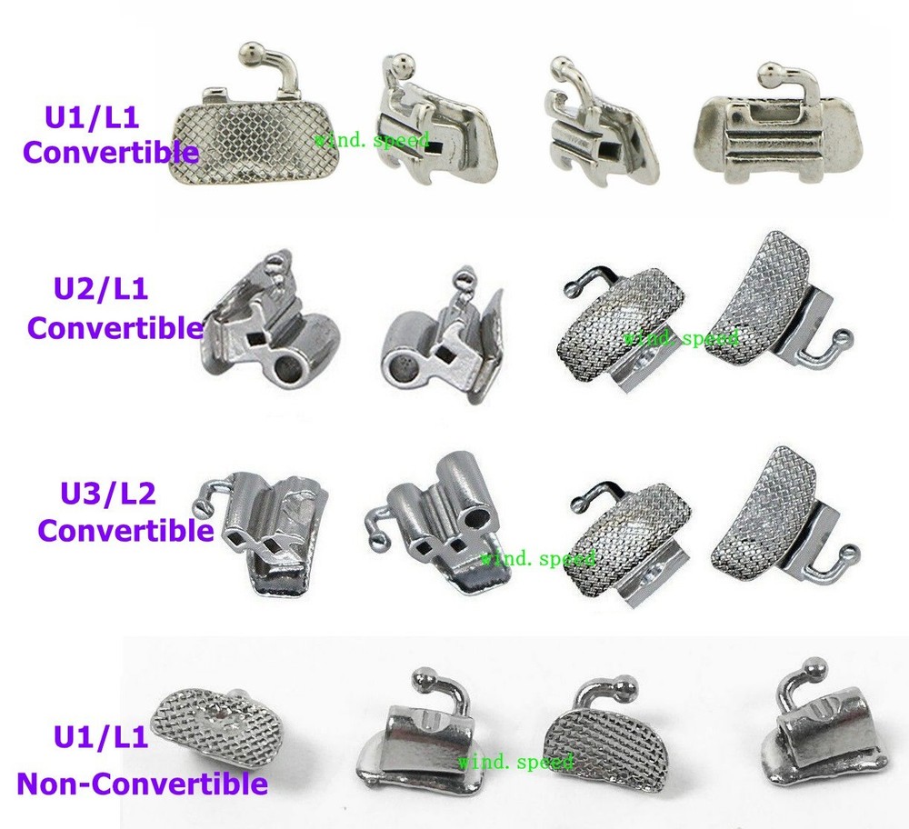 Dental Orthodontic Buccal Tubes Bracket Braces 1st/2nd Molar Roth MBT 022 018