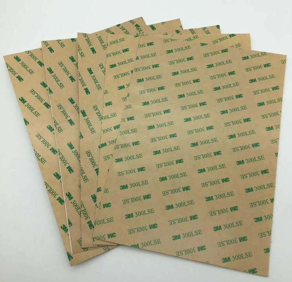 3M 300 LSE 93015LE double-sided tape sheets 8″ x 14″ (2 sheets)