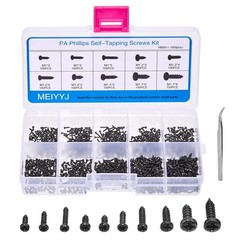 MEIYYJ 10 Kinds Small Multi-Purpose M1 M1.2 M1.4 M1.7 1.7 millimeters, Black