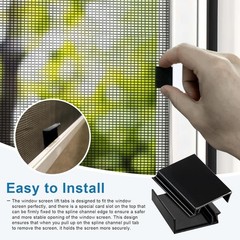 10 Pack Window Screen Pull Tabs, Lift Tabs Replacement Black