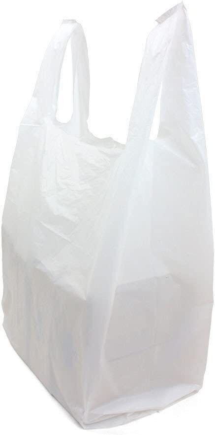Bags Multi Purpose 17″ x 8″ X 29″ Plastic White Jumbo T-Shirt Shopping Grocery