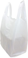 Bags Multi Purpose 17″ x 8″ X 29″ Plastic White Jumbo T-Shirt Shopping Grocery