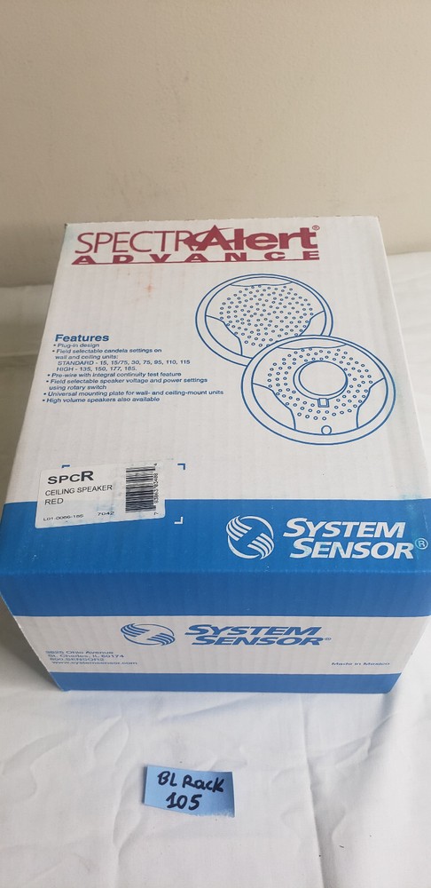 System Sensor SpectrAlert SPCR Ceiling Speaker Red