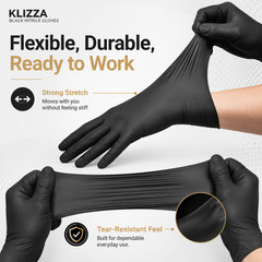 100-1000Count Disposable Nitrile Gloves 4.5Mil Powder Free Latex Free Exam Glove