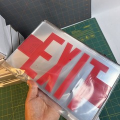 Red LED Exit Sign – Double-Sided, Hardwired, UL Listed for Business Use