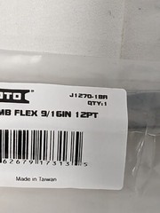 PROTO Combination Wrench: 9/16" Head Size, 15º Offset 8.6300" OAL
