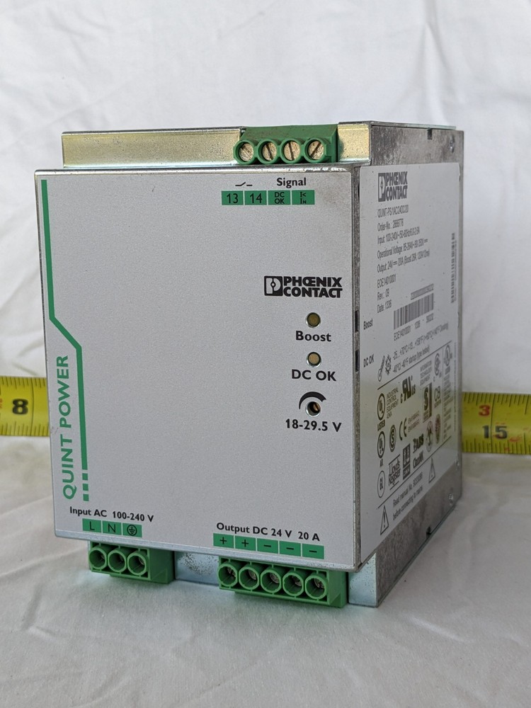 Lot Of 9 Phoenix Contact QUINT-PS/1AC/24DC/20 Power Supply, 20A 24V Output