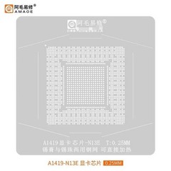 Amaoe BGA Reballing Stencil for A1419-N13E Graphics Card Chip Tin Planting Net