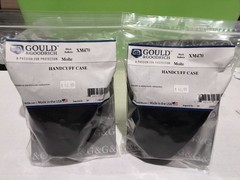 Lot of (2) Gould & Goodrich XM470 Nylon Handcuff Case, ASP, Black Molle