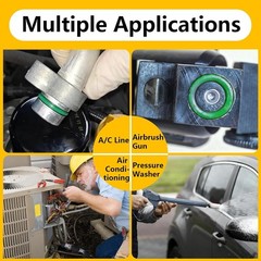 485 PCS Metric AC O Ring Kit – Automotive A/C System Seal Kit Compatible with…