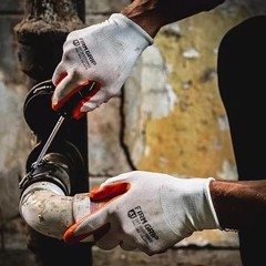 Large Nitrile Coated Work Gloves (5 Pack)