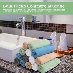 Washcloths Bulk 200 Pack Face Towels (12″ x 12″), Highly Soft Wash Cloths and…