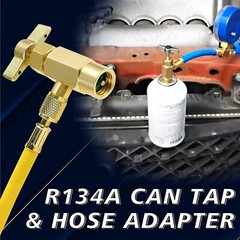 R134A Can Tap,Self-Sealing & Puncture Style AC Freon Tank Adapter Valve Core Rem