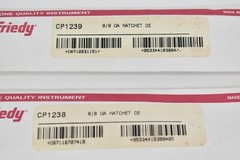 Hu-Friedy Dental Set of 2 New 8/8 & 9/9 OA Hatchet Double End #41 Round Handle