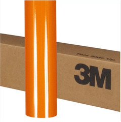 24 ” x 12″ Orange 3M Reflective Roll Vinyl Adhesive Cutter Sign 7 years