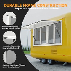 Concession Stand Trailer Serving Window Awning Food Truck Service Screen Windows
