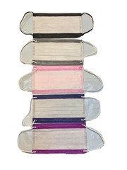 50 PCS Face Mask Non Medical Surgical Disposable 3-Ply Mouth Cover-Mix Color