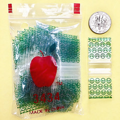 3434 MINI DESIGN ZIP BAGS 3/4″ X 3/4″ / 100PCS / 36 DSN TO CHOOSE, READ DETAILS